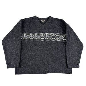 VTG J. Riggings Sportswear Sweater Men’s Large 100% Shetland Wool Mens Pullover